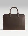 Dunhill Cadogan Slim Double Document Case In Brown