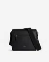 Dunhill Cadogan Small Flap Messenger In Black