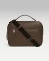 Dunhill Cadogan Top Handle Messenger Bag In Brown
