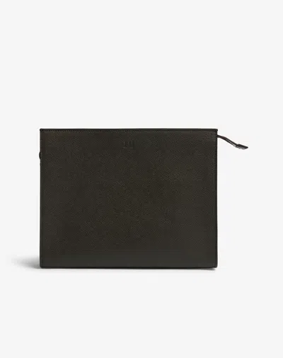 Dunhill Cadogan Zipped Pouch In Black