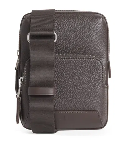 Dunhill Calfskin Harness Cross-body Bag In Brown