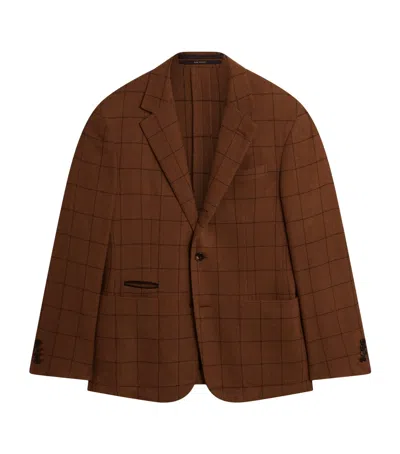 Dunhill Camel Hair Cavendish Blazer In Brown