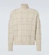 Dunhill Cashmere Intarsia Sweater In Neutral