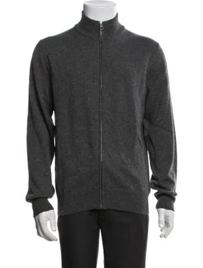 Pre-owned Dunhill Cashmere Open Front Cardigan In Grey
