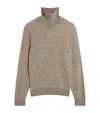 Dunhill Cashmere Rollneck Donegal Sweater In Gray