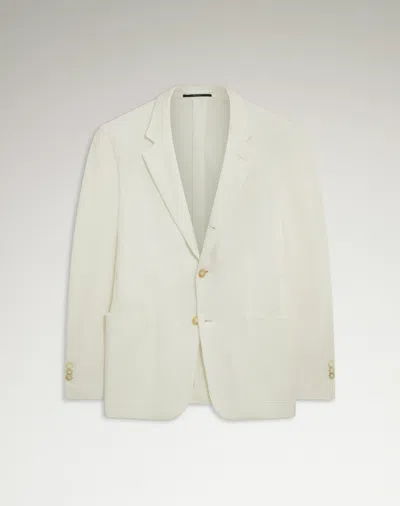 Dunhill Cavendish Cotton Pique Sports Coat In White