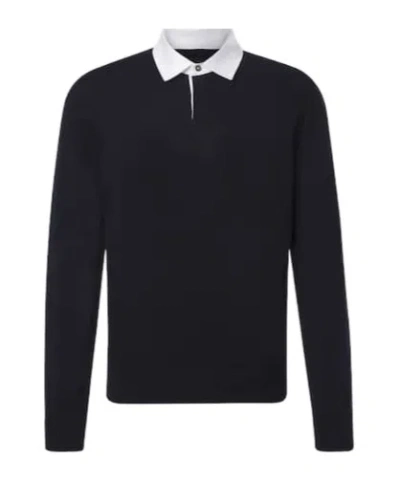 Dunhill Collared Long-sleeved Sweatshirt In Multi
