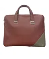 Dunhill Color-blocking Zipper Handbag In Red