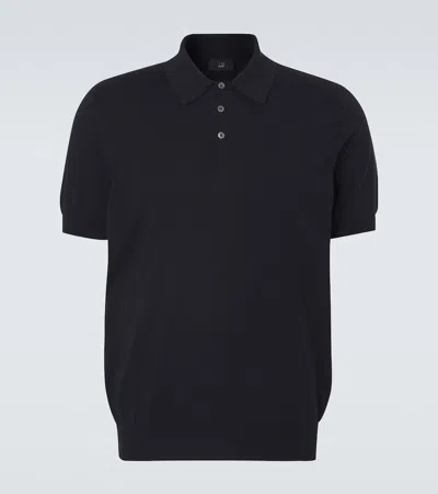 Dunhill Cotton And Silk Sweater In Black