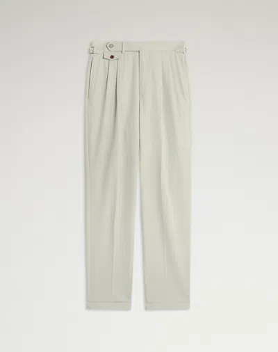 Dunhill Cotton Cashmere Double Pleated Trousers