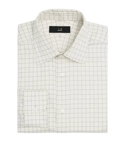 Dunhill Cotton Check Shirt In White