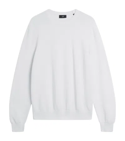 Dunhill Cotton Crew-neck Sweater In White