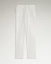Dunhill Cotton Gabardine Tailored Chinos In White