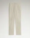 Dunhill Cotton Gabardine Tailored Chinos In White