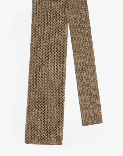 Dunhill Cotton Knitted Traforato 8cm In Beige