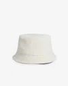 Dunhill Cotton Linen Canvas Bucket Hat In Beige