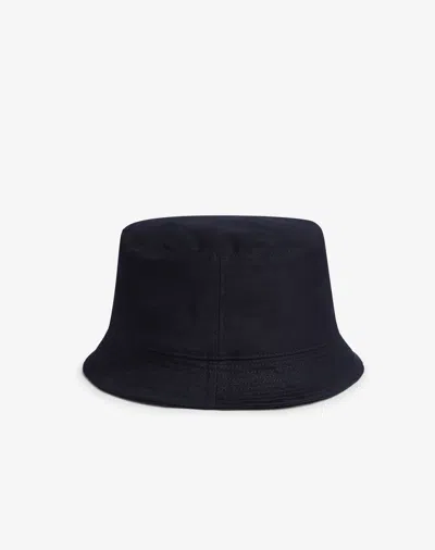 Dunhill Cotton Linen Canvas Bucket Hat In Black