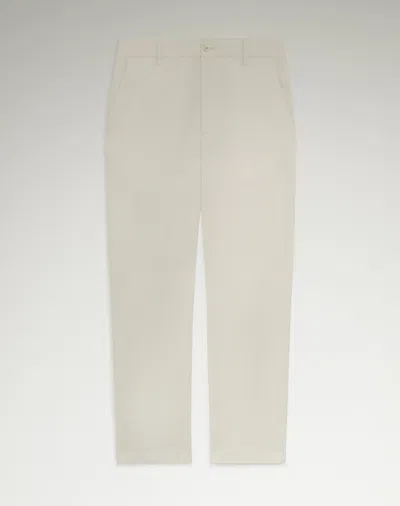 Dunhill Cotton Linen Chinos In White