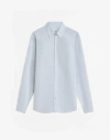 DUNHILL COTTON LINEN STRIPE CLASSIC SHIRT