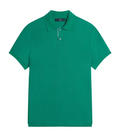 Dunhill Cotton Piqué Polo Shirt In Green