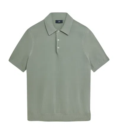 Dunhill Cotton Piqué Polo Shirt In Green