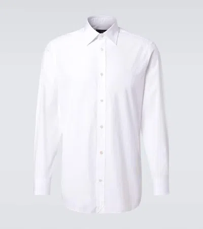 Dunhill Cotton Poplin Shirt In White