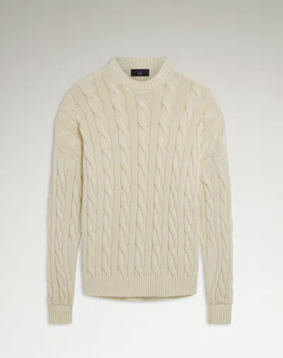 Dunhill Cotton Silk Cable Crew Neck Jumper