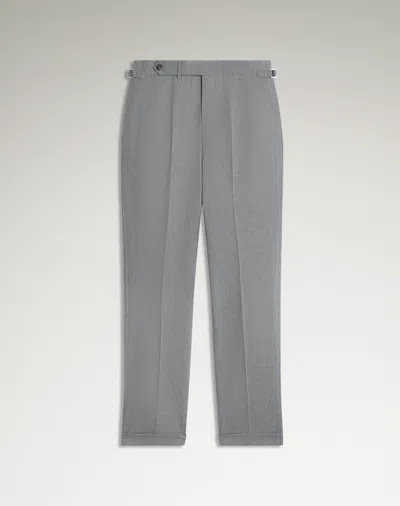Dunhill Cotton Silk Flat Front Trousers