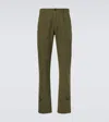 Dunhill Cotton Straight Pants In Green