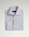 Dunhill Cotton Stripe Long Sleeve Spread Collar Shirt