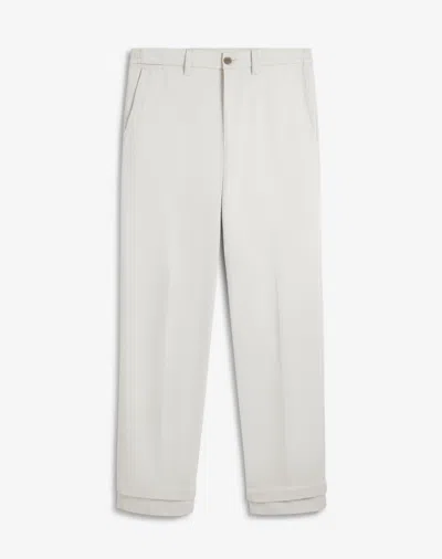 Dunhill Straight-leg Stretch-cotton Twill Chinos In Gray