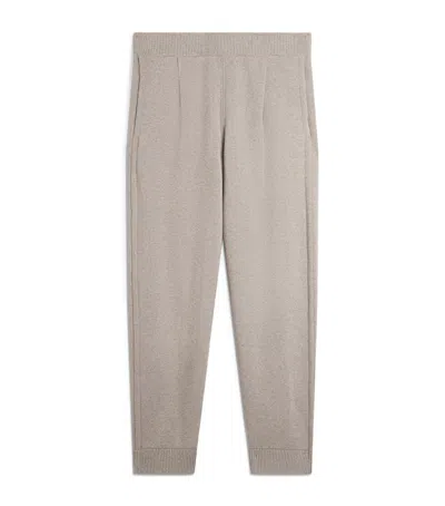 Dunhill Cotton-cashmere Athluxury Sweatpants In Neutral