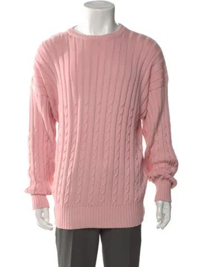 Pre-owned Dunhill Crew Neck Long Sleeve Pullover In Pink