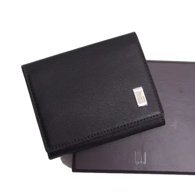 Pre-owned Dunhill Dark Brown Leather Coin Purse/coin Case ()