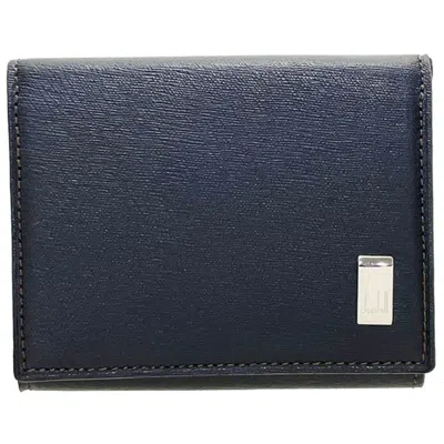 Pre-owned Dunhill Dark Brown Leather Coin Purse/coin Case ()