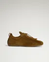 Dunhill Davies Automotive Suede Sneakers In Brown