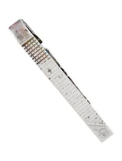 Pre-owned Dunhill Diamond Pattern Tie Bar In Multi