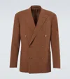 Dunhill Blazer Aus Leinen In Brown