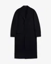 DUNHILL DOUBLE FACE WOOL CASHMERE CHESTERFIELD COAT WITH WARMER