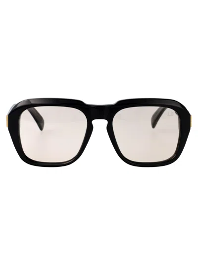 Dunhill Du0001s Sunglasses In 007 Black Black Yellow