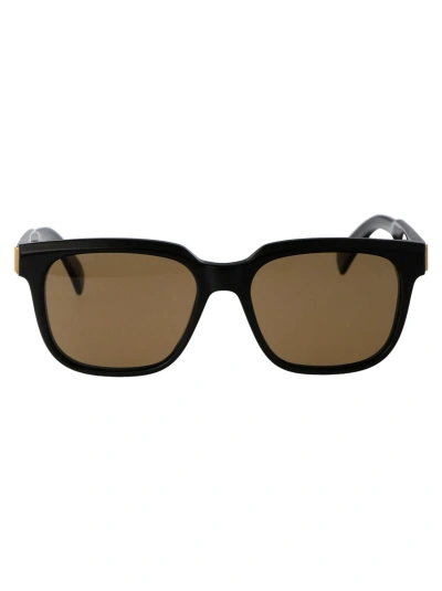 Dunhill Du0002s Sunglasses In 001 Black Black Brown