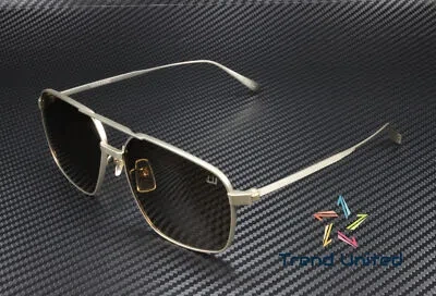 Pre-owned Dunhill Du0004s 003 Pilot Navigator Gold Lt Solid Brown 60 Mm Men's Sunglasses