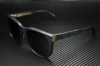 Pre-owned Dunhill Du0023s 004 Rectangular Squared Black Grey Grey 57 Mm Unisex Sunglasses In Solid Grey