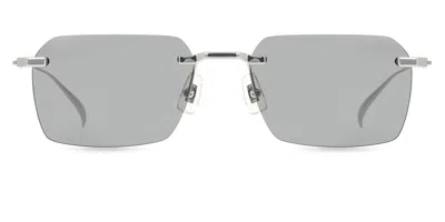 Dunhill Du0061s Asian Fit 004 Men's Sunglasses Silver Size 56