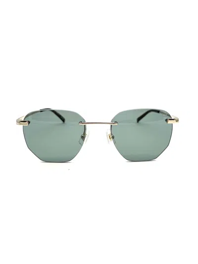 Dunhill Du0066s Sunglasses In Gold Gold Green