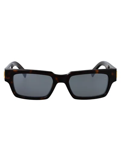 Dunhill Du0079s Sunglasses In Havana-havana-silver
