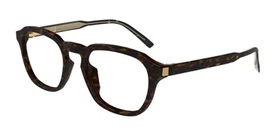 Dunhill Du0082oa Asian Fit Men's Glasses, Tortoiseshell, Size 49 In Brown