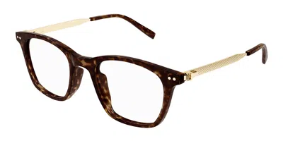 Dunhill Du0092oa Asian Fit Men's Glasses, Tortoiseshell, Size 50 In Brown