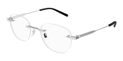 Dunhill Du0094oa Asian Fit Men's Glasses, Silver, Size 51