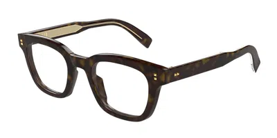 Dunhill Du0100o Men's Glasses, Tortoiseshell, Size 48 In Brown